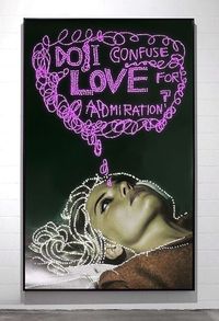 Do I confuse love for admiration by Daniele Buetti contemporary artwork photography, installation