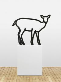 Deer 3. by Julian Opie contemporary artwork works on paper, sculpture