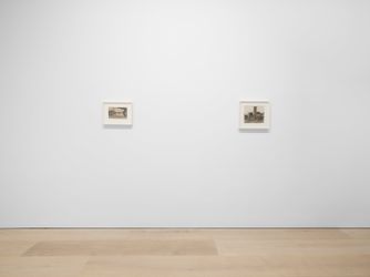 Exhibition view: James Castle, David Zwirner, 537 West 20th Street, New York (13 January–12 February 2022). Courtesy David Zwirner.