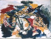 Floating World by Karel Appel contemporary artwork painting