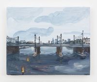 Asnières bridge / Le pont d’Asnières by Jean-Philippe Delhomme contemporary artwork painting