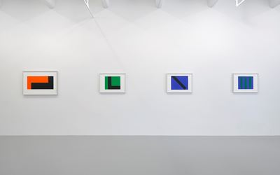 Exhibition view: Carmen Herrera, Paintings on Paper, Lisson Gallery, New York (3 May–10 June 2017). Courtesy Lisson Gallery, New York.