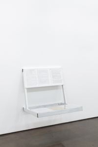 Reading Bench [Bert & Holly Davis] by Oscar Tuazon contemporary artwork mixed media