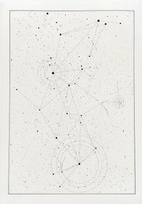 I saw all the letters in all the stars #13 by Timo Nasseri contemporary artwork painting, works on paper, drawing