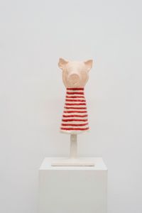 Puchineli Pig by Luis Vidal contemporary artwork sculpture, ceramics