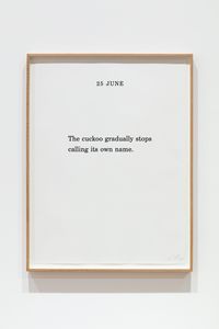 Nature Calendar: 25 June by Marcus Coates contemporary artwork print