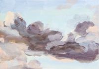 Wolken, dunkelgrau by Silke Leverkühne contemporary artwork painting, mixed media