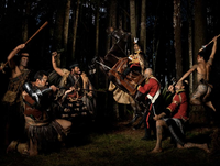 Battle of the Noble Savage by Greg Semu contemporary artwork photography