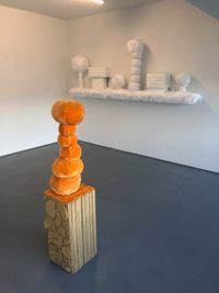 Orange Ball Landscape by Kathy Temin contemporary artwork sculpture