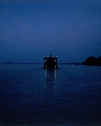 Boat near Belur Math by Soumya Sankar Bose contemporary artwork photography