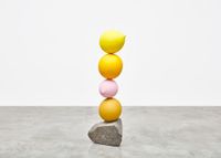 Untitled (Short People)Yellow, Yellow, Pink, Yellow by Gimhongsok contemporary artwork sculpture