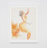 The Dancer by Ernie Barnes contemporary artwork painting, works on paper