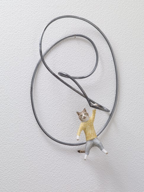 Hang down, Cat by Kaori Yoshikawa contemporary artwork
