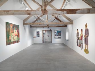 Exhibition view: Group Exhibition, Present Tense, Hauser & Wirth, Somerset (27 January–28 April 2024). Courtesy the artists and Hauser & Wirth. Photo: Ken Adlard.