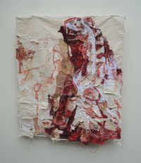 Sebongkah Daging/Piece of Meat by Gatot Pujiarto contemporary artwork textile