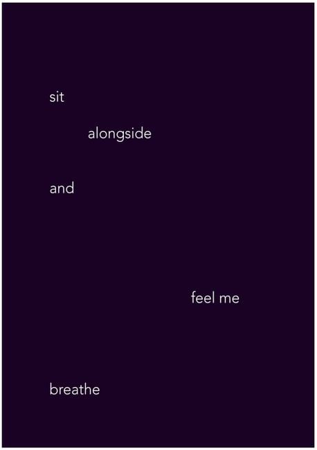 Sit alongside and feel me breathe by Helen Cammock contemporary artwork