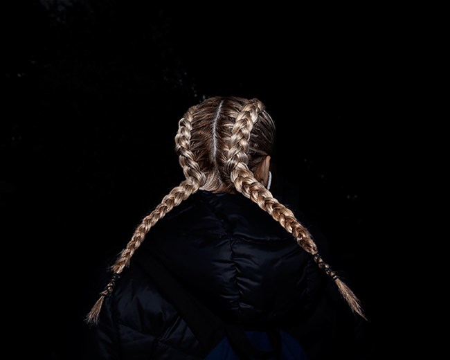 Day for night, Plaits by Greta Anderson contemporary artwork