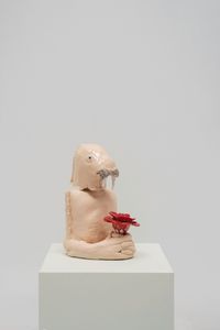 Walrus flower by Luis Vidal contemporary artwork ceramics