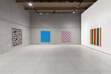 Exhibition view: Paul Muguet, Pictorial Warps, Galeria RGR, Mexico City (16 July–10 September 2022). Courtesy Galeria RGR.