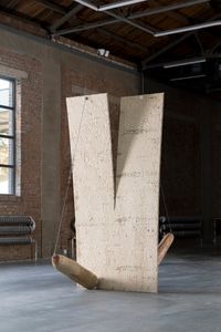 Self-suspending by Wang Lijun contemporary artwork sculpture