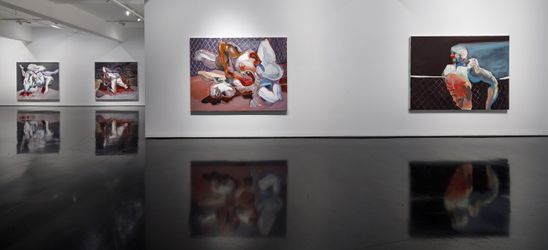 Exhibition view: Ben Quilty, The Beach, Tolarno Galleries, Melbourne (131 July–28 August 2021). Courtesy Tolarno Galleries.