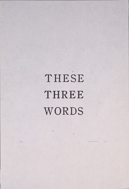 English Words by Jiro Takamatsu contemporary artwork