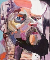 Self Portrait with mirror No. 2 by Ben Quilty contemporary artwork painting