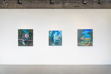 Exhibition view: Djordje Ozbolt, Greetings From A Far Away, Gallery Baton, Seoul (28 November 2019–3 January 2020). Courtesy the artist and Gallery Baton. Photo: Jeon Byung Cheol.