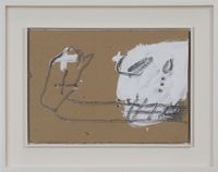 Personatge by Antoni Tàpies contemporary artwork painting, works on paper
