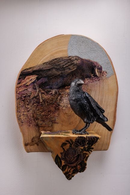 The Lasting Spring, Raven by Yang Mao-Lin contemporary artwork