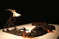 Waxhotyiswa engekakhawulwa by Nicholas Hlobo contemporary artwork sculpture