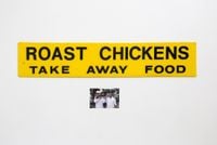 Roast Chickens by Sanjay Theodore contemporary artwork painting, works on paper