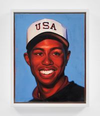 Tiger Woods by Sam McKinniss contemporary artwork painting