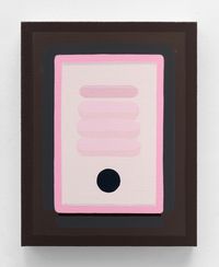 Black Hollyhock by Lily Stockman contemporary artwork painting, works on paper
