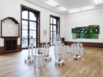 Exhibition view: Rosana Paulino, The time of things, Mendes Wood DM, Brussels (9 June–30 July 2022). Courtesy the artist and Mendes Wood DM, São Paulo, Brussels, New York. Photo:  Kristien Daem. 