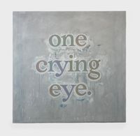 one crying eye. (#5) by Ricci Albenda contemporary artwork mixed media
