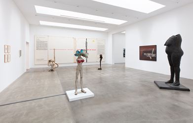 Exhibition view: Group Exhibition, New Images of Man, curated by Alison M. Gingeras, Blum & Poe, Los Angeles (1 February–14 March 2020). Courtesy the artists or Estates and Blum & Poe, Los Angeles/New York/Tokyo. Photo: Makenzie Goodman.