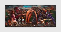 The Gathering by Dana Schutz contemporary artwork painting
