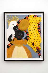 Black Doll w/ Critters by Betye Saar contemporary artwork painting