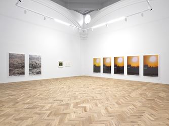 Exhibition view: Marine Hugonnier, TRAVEL POSTERS, Ingelby Gallery, Edinburgh (1 February–28 March 2020). Courtesy Ingelby Gallery. Photo: John McKenzie.