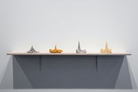 Maquettes for a monument to escape velocity #1 by Peter Hennessey contemporary artwork installation