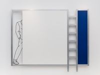White Interior with Figure by Michael Craig-Martin contemporary artwork painting, sculpture