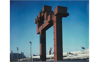 Hitoshi Tsukiji, Mother Police City (1983-1984). Polaroid. 8.9 x 11.4 cm. © Hitoshi Tsukiji.