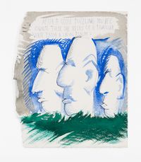 No Title (After a little...) by Raymond Pettibon contemporary artwork painting, works on paper, drawing