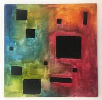 Black Square by Ana Mazzei contemporary artwork works on paper