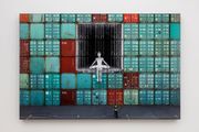 In The Container Wall, Le Havre, France by JR contemporary artwork 1