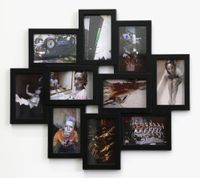 Photo Cluster (black) by Sanjay Theodore contemporary artwork print
