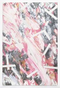 Pink and silver 1 by Eric LoPresti contemporary artwork painting, works on paper, sculpture