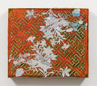 Mother-of-Pearl Inlay Cloisonné Exercise (Orange) by Su Meng-Hung contemporary artwork painting