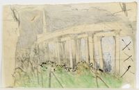 Potsdam Neues Palais II by Sarah Schumann contemporary artwork painting, works on paper, drawing